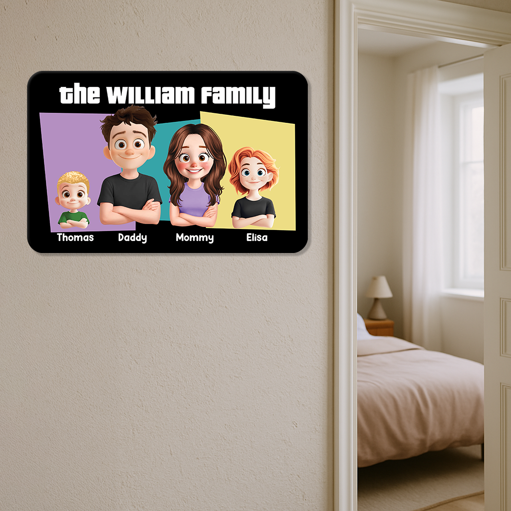 Our Family - Personalized Custom Metal Sign