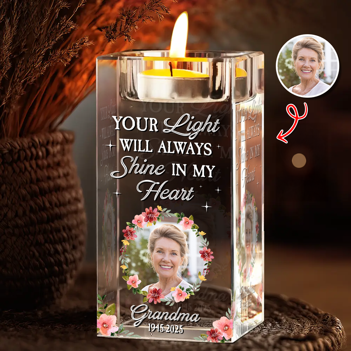 Custom Photo Your Light Will Always Shine - Always in My Thought