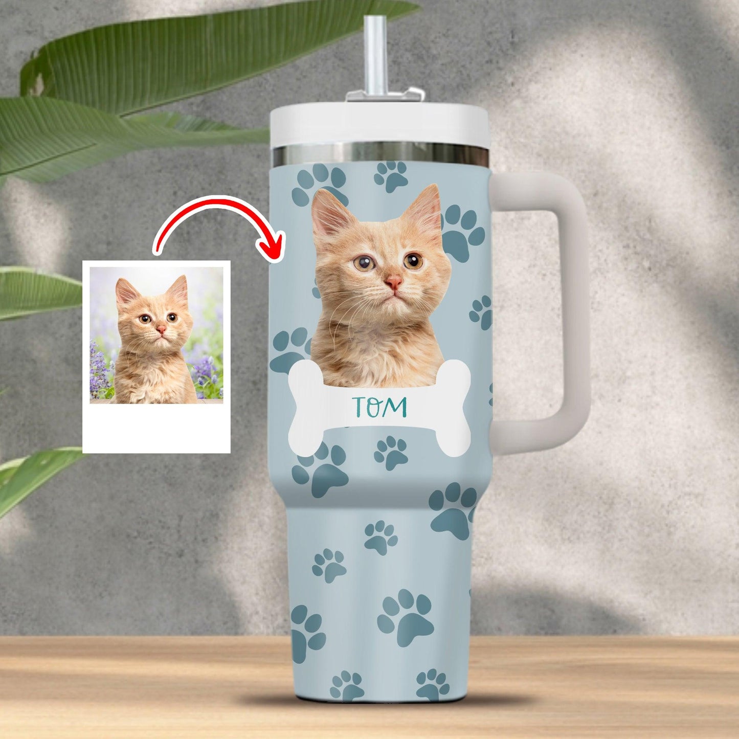 Cute Dog Pattern - Personalized Custom Tumbler For Him/Her Gift