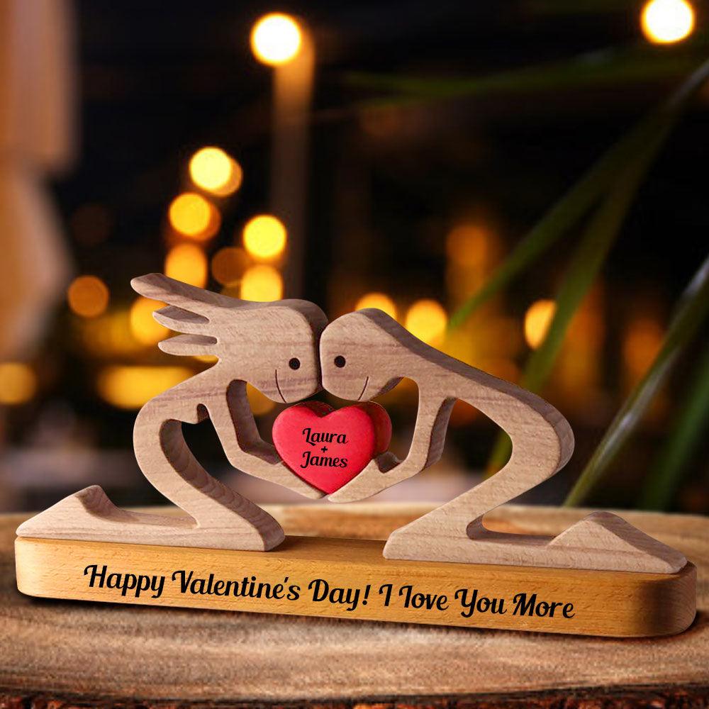 DIY Empty Wood Carvings - Together Since Wooden Couple Puzzle