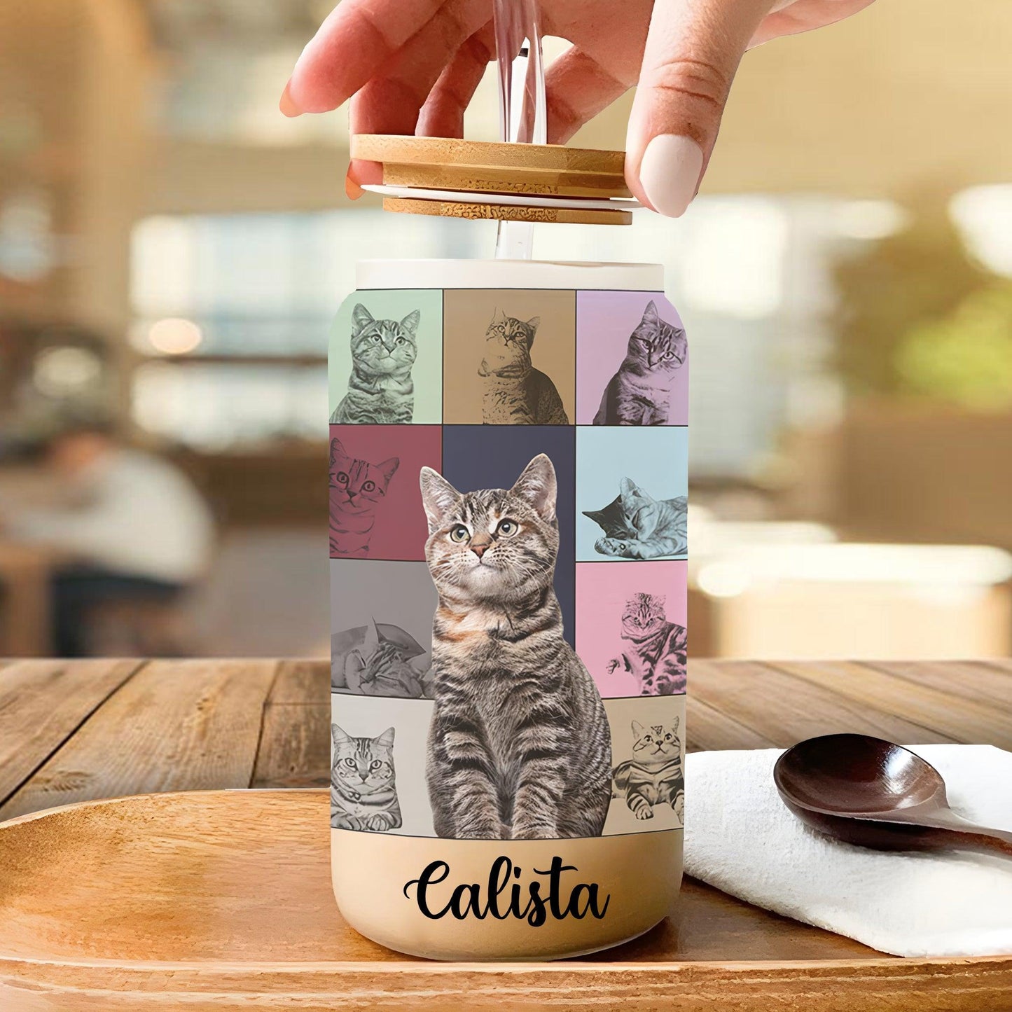 Colorful Era Glass Bottle - Personalized Gift For Pet Lover