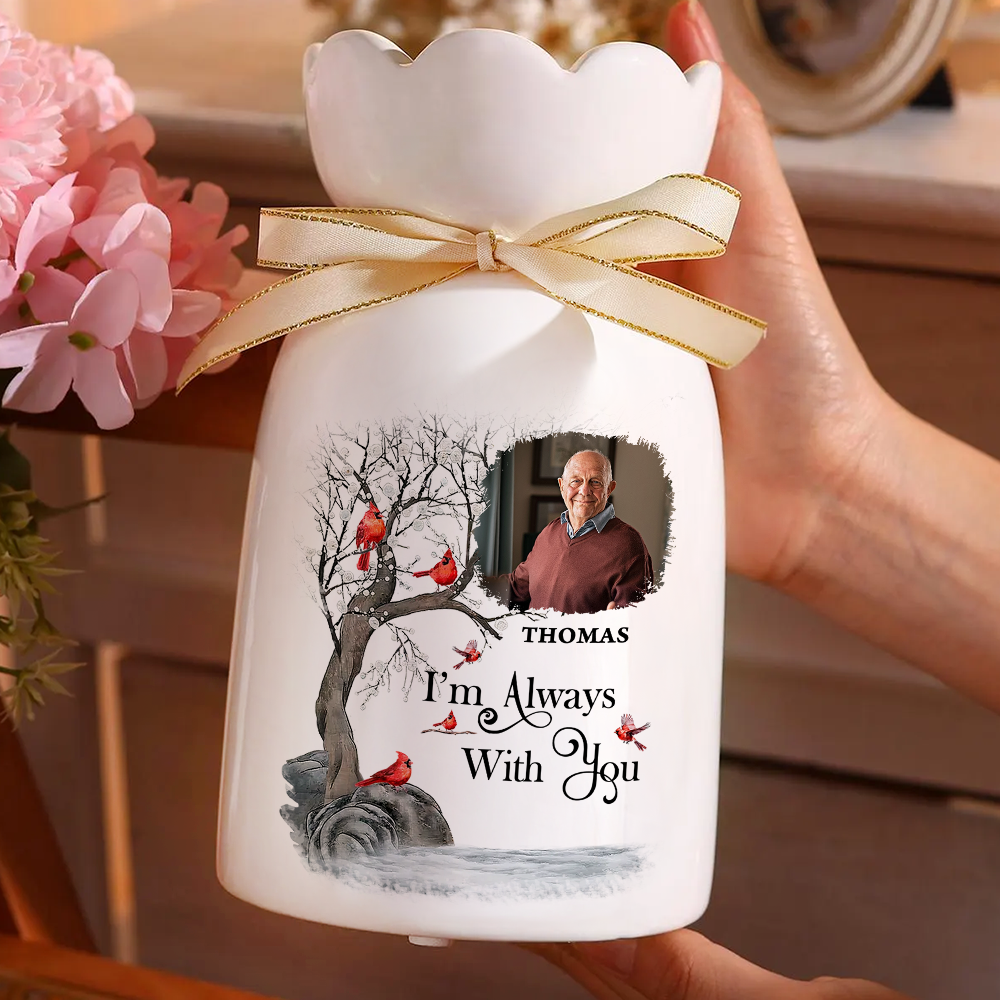 I am Always With You Flower Pot - Personalized Custom Home Decor Flower Vase