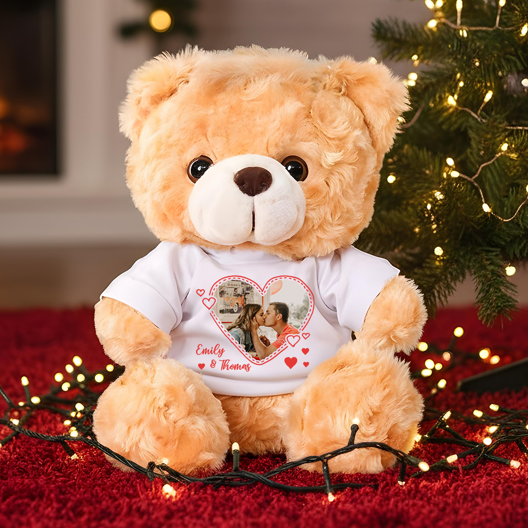 Loved You Then, Love You Still, Always Have, Always Will - Teddy Bear With Personalized Photo Shirt