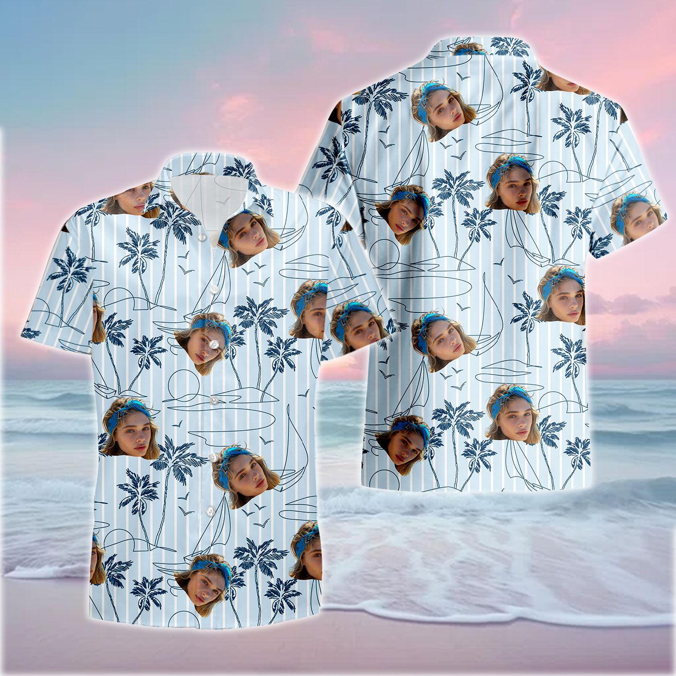 Custom Hawaiian Shirt with Face - Personalized Father's Gift