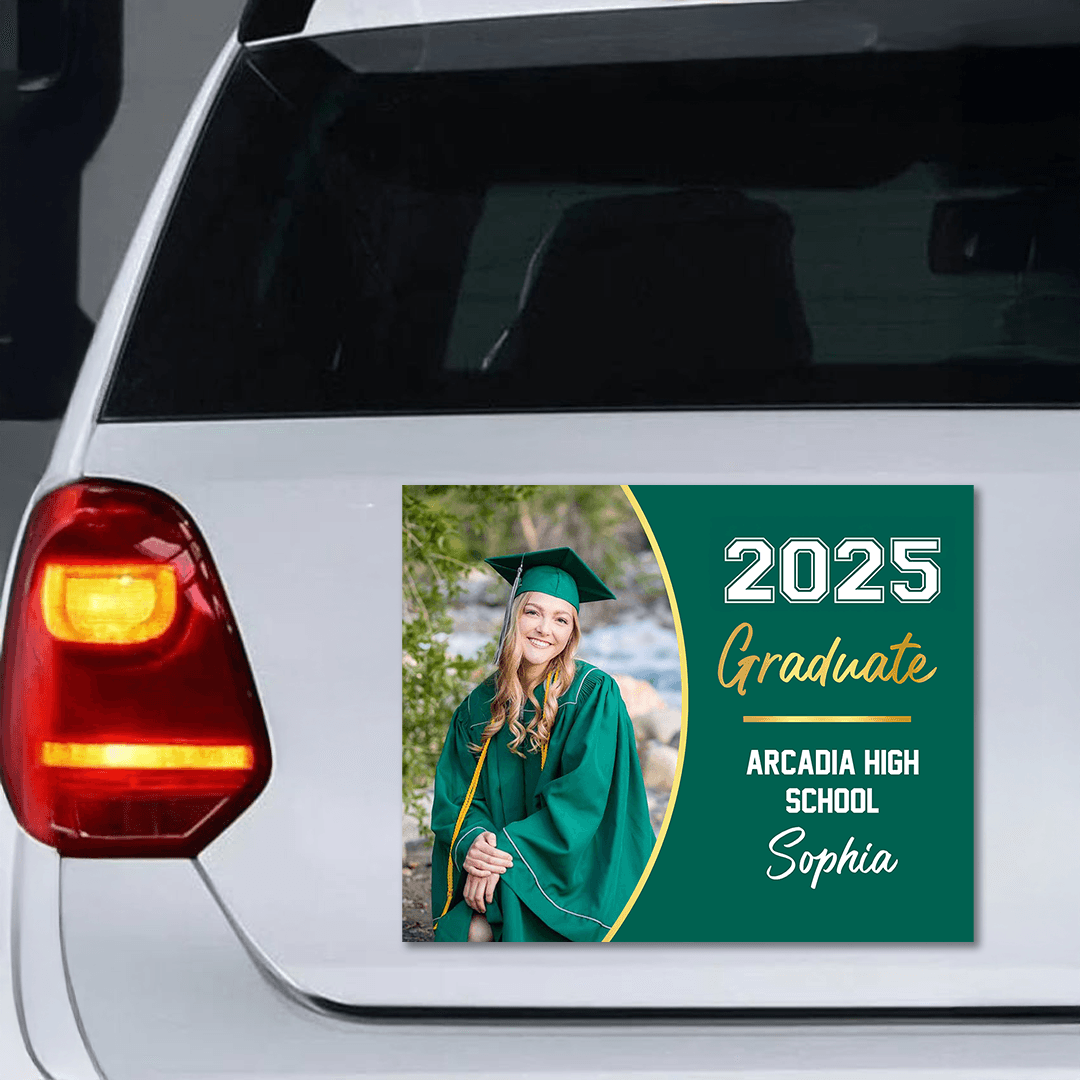 Custom Class Of 2025 Personalized Graduation Magnet - Personalized Car Magnet