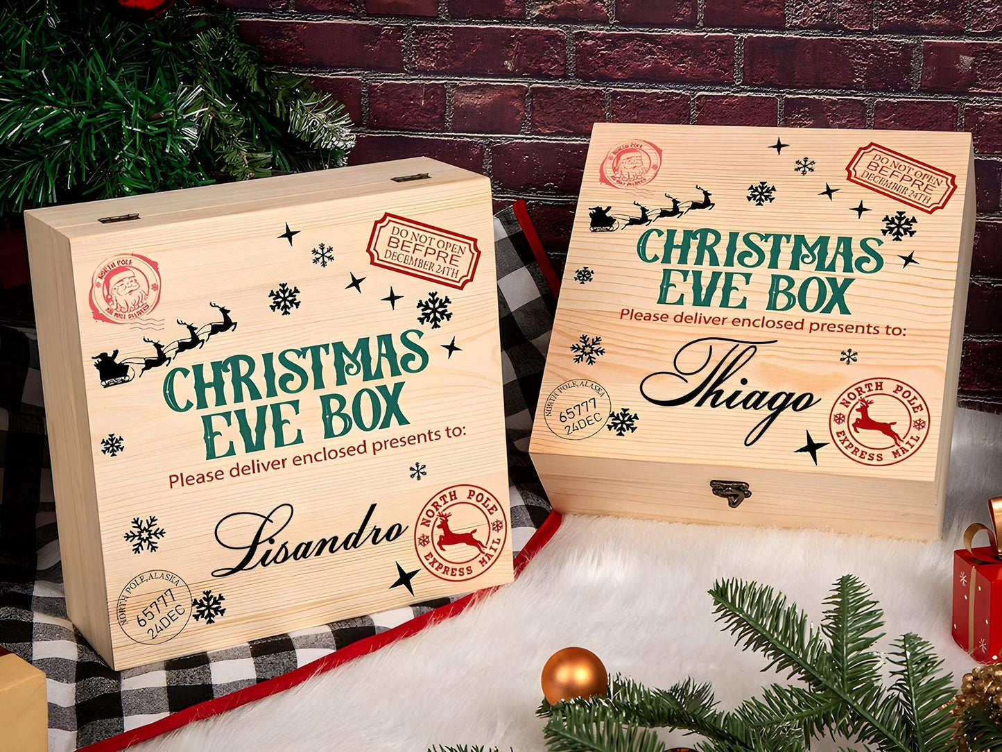 Personalized Christmas Eve Box, Traditional Gifts for Children