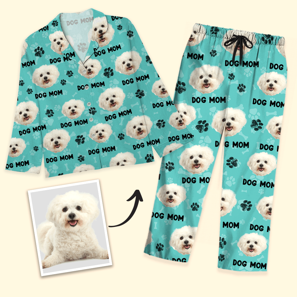 Custom Photo Dog Cat Flannel Pajamas - Personalized SleepShirt