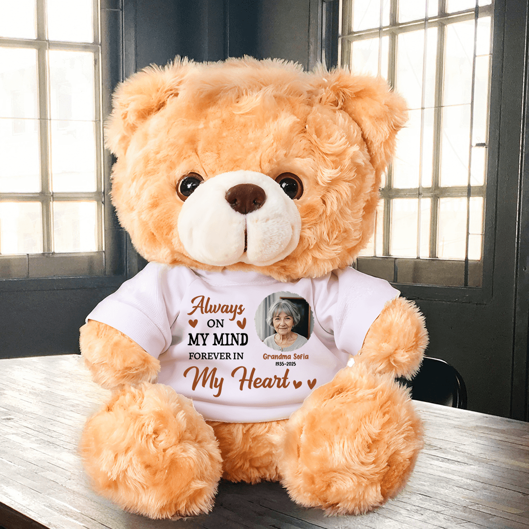 Hug This Bear - Teddy Bear With Personalized Photo Shirt