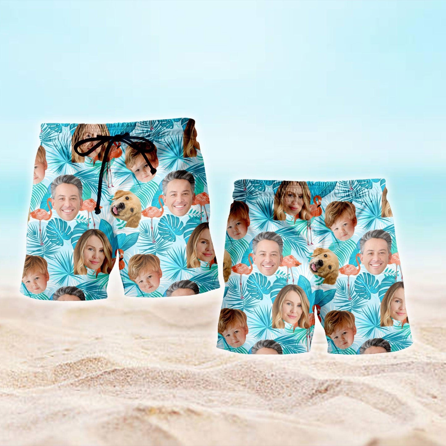 Custom Face Hawaiian Short - Dog Hawaiian Short - Father's Day Gift