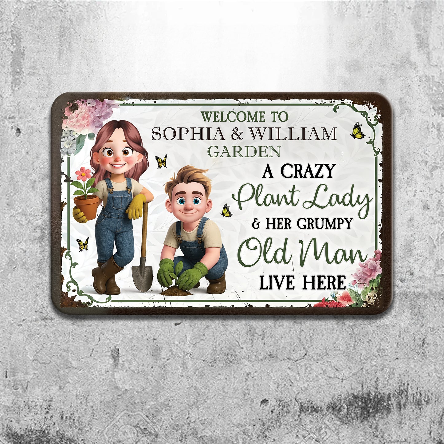 Welcome To Our Home - Personalized Custom Metal Sign