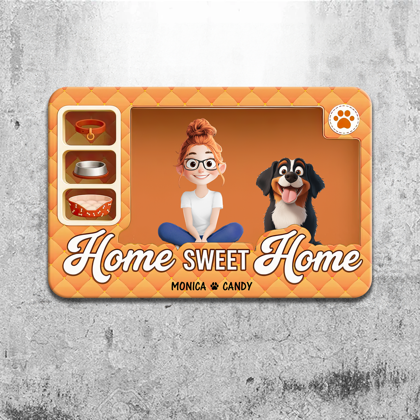 Home Sweet Home - Personalized Custom Metal Sign