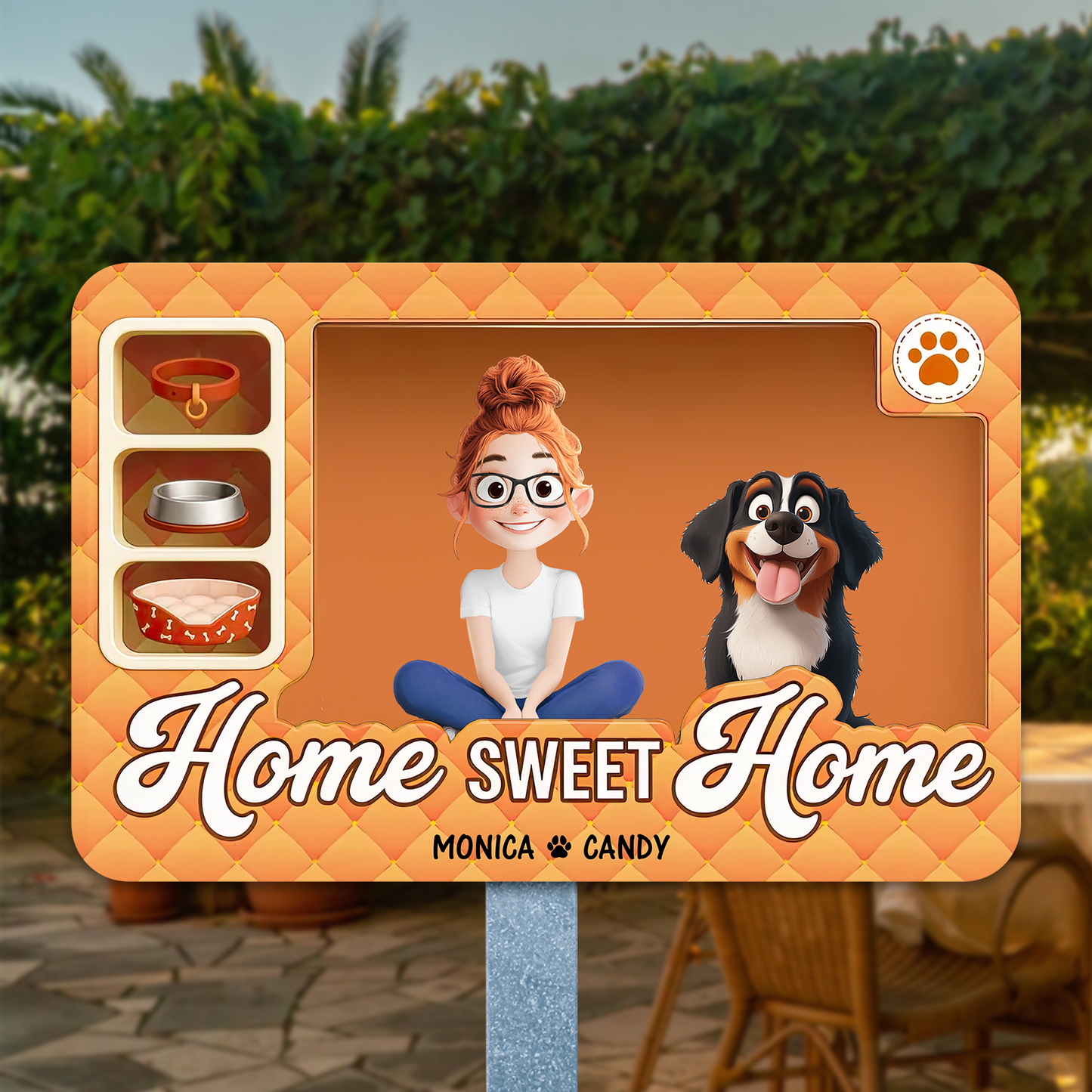 Home Sweet Home - Personalized Custom Metal Sign