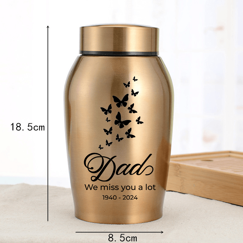 In Loving Memories - Keepsake Urn for Ashes - Stainless Steel