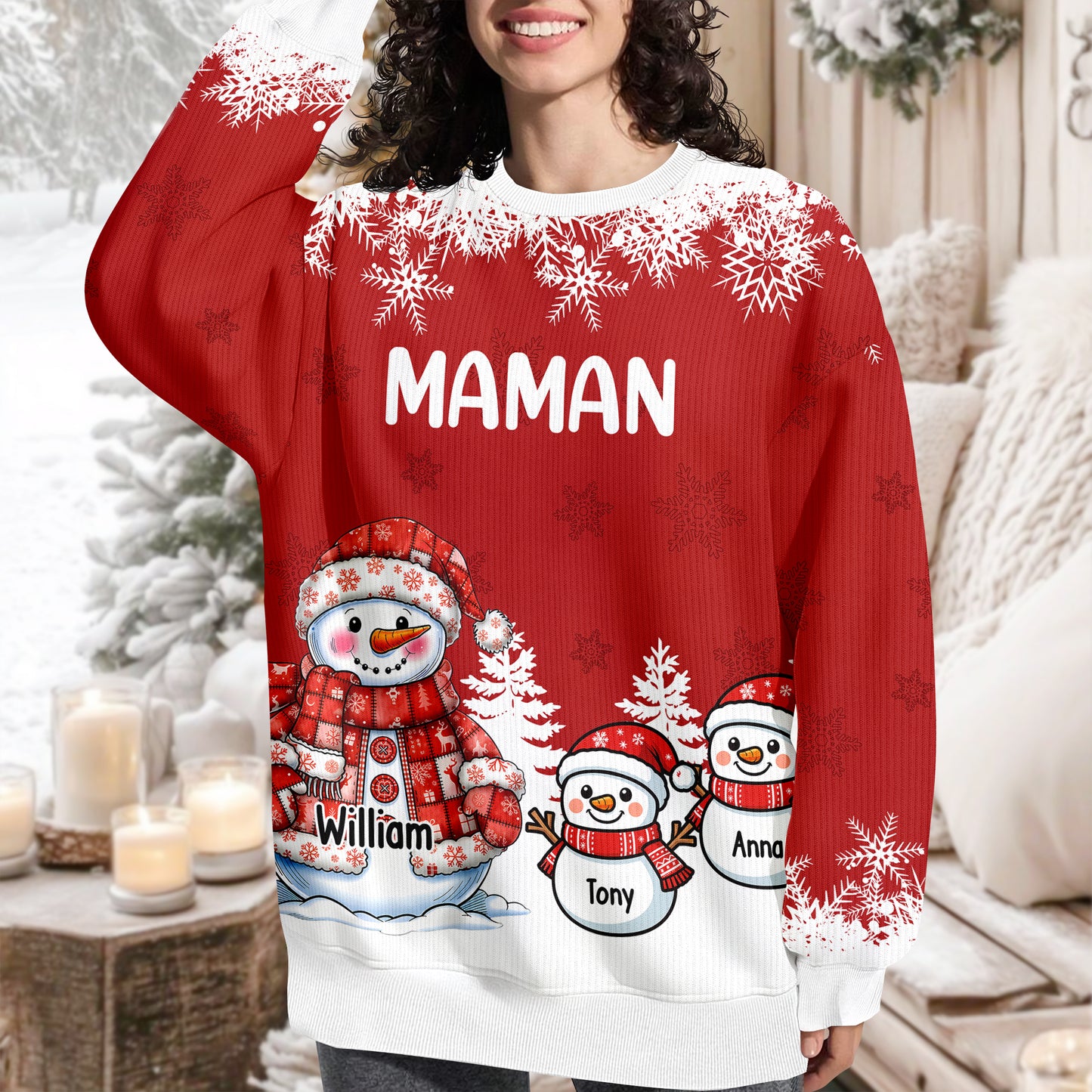 Snowman Christmas - Custom Funny Ugly Sweatshirt