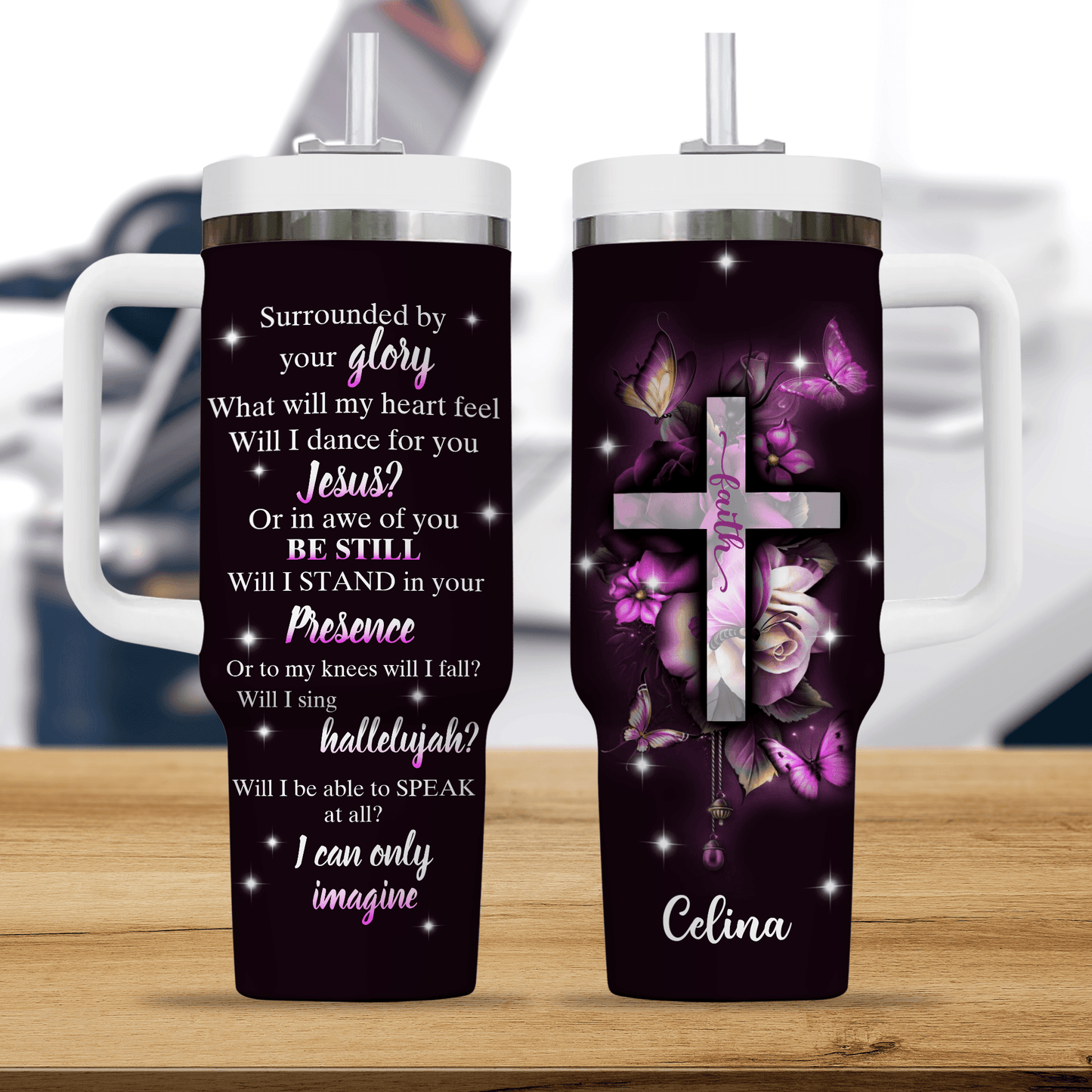 Surrounded By Your Glory - Personalized Custom Tumbler For Him/Her