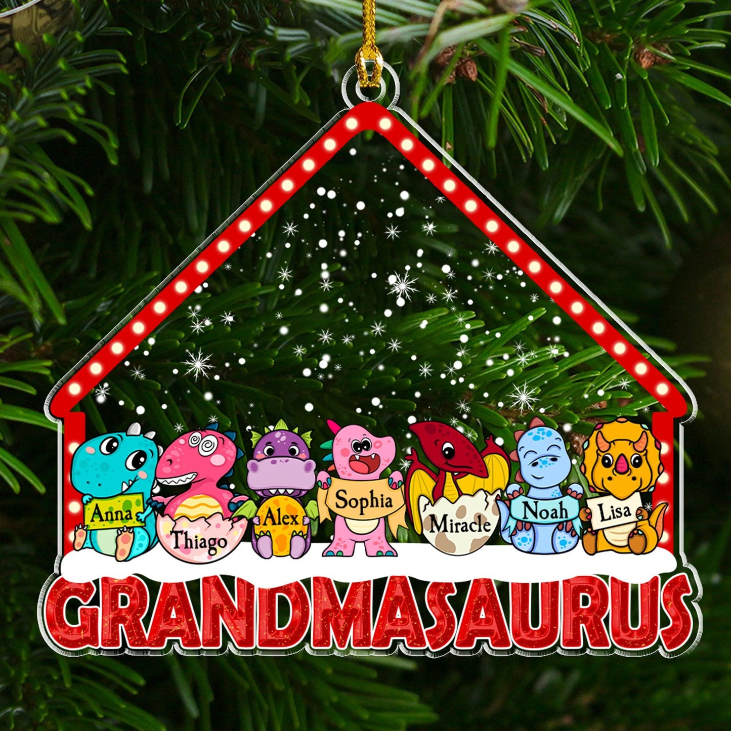 Moon & Back Memorial Ornament - Custom Wood & Acrylic Shape