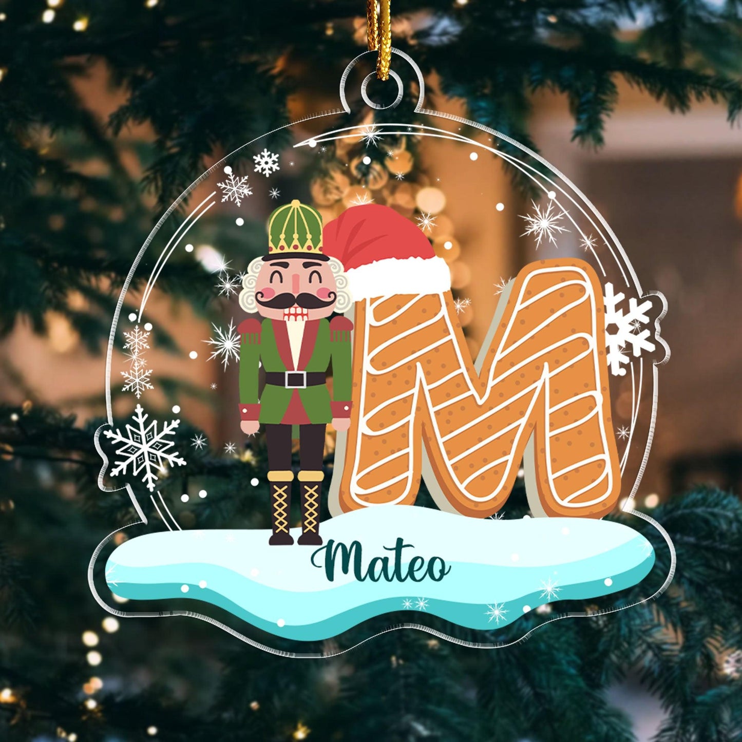 Nutcracker & Sugar Plum Fairy - Personalized Acrylic Ornament