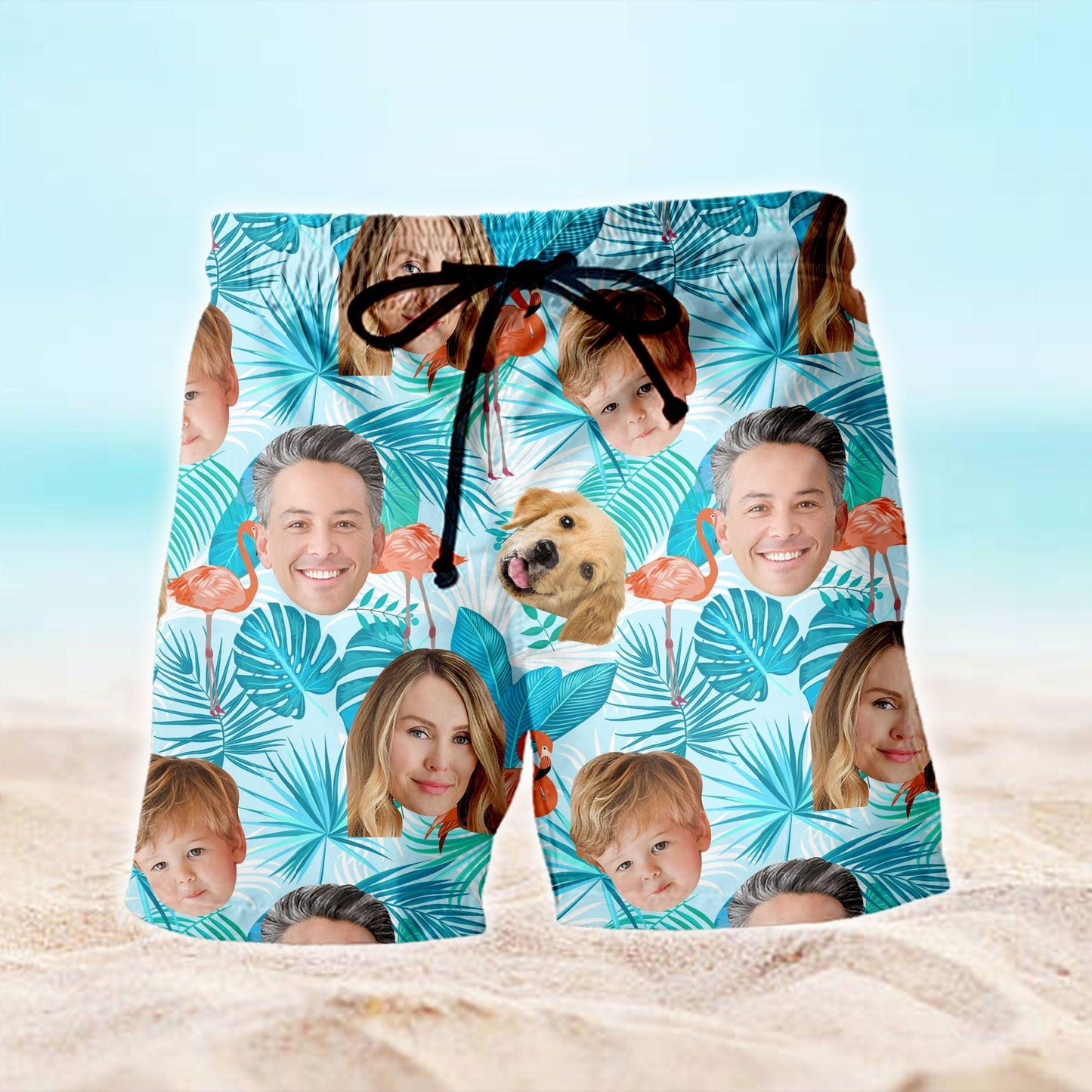Custom Face Hawaiian Short - Dog Hawaiian Short - Father's Day Gift