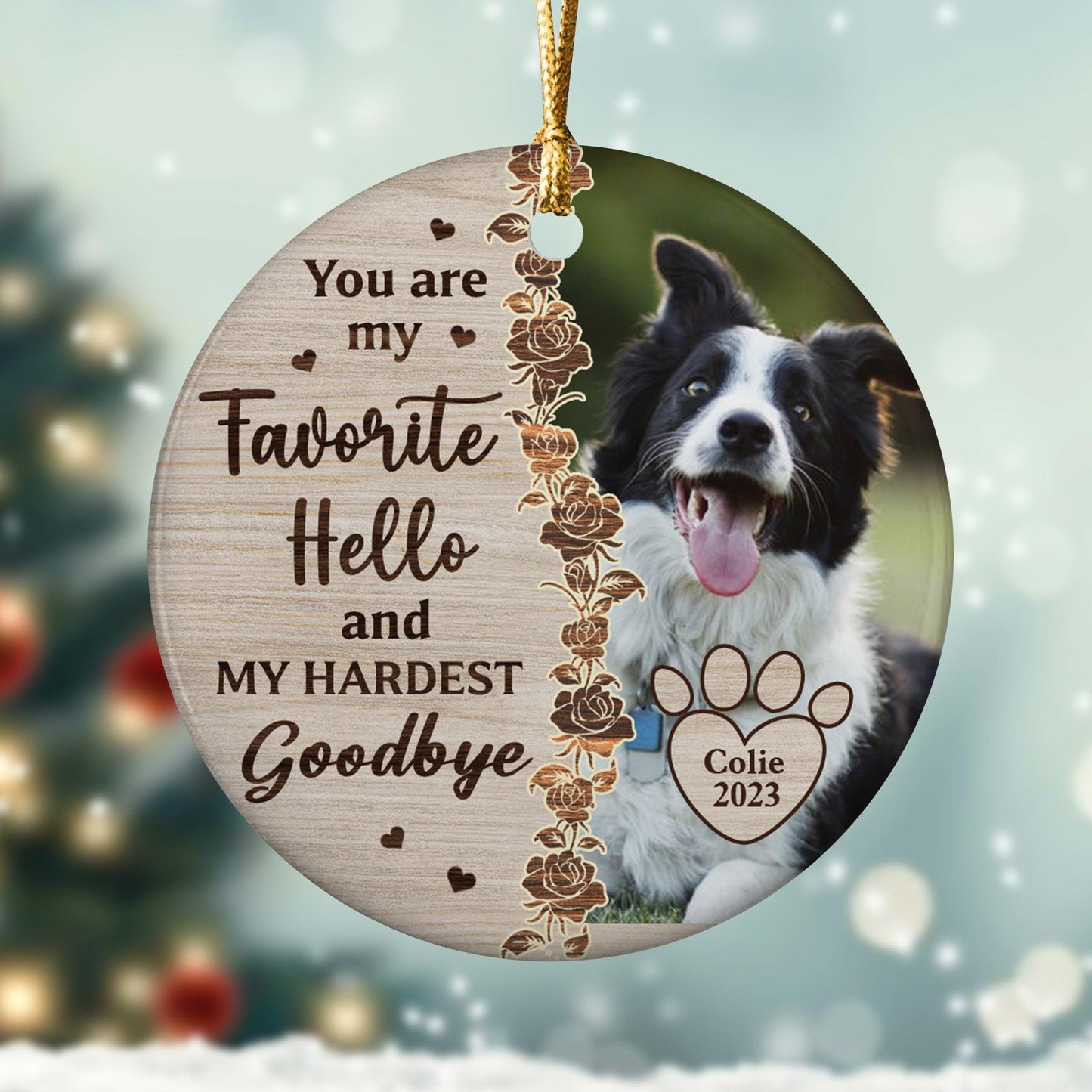 You Are My Favorite Hello - Personalized Ceramic Ornament