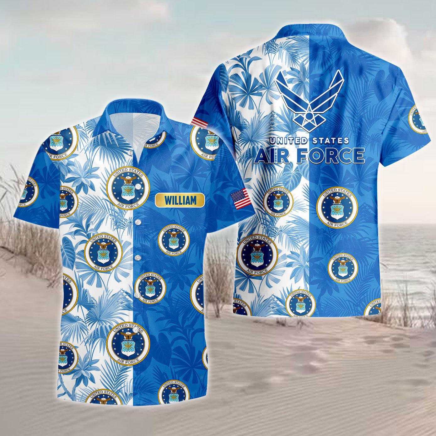 Veteran Hawaiian Beach Shirt - Personalized Tropical Gift