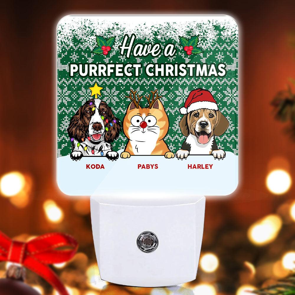 Merry Christmas Pet Lovers Gift - Custom LED Night Light