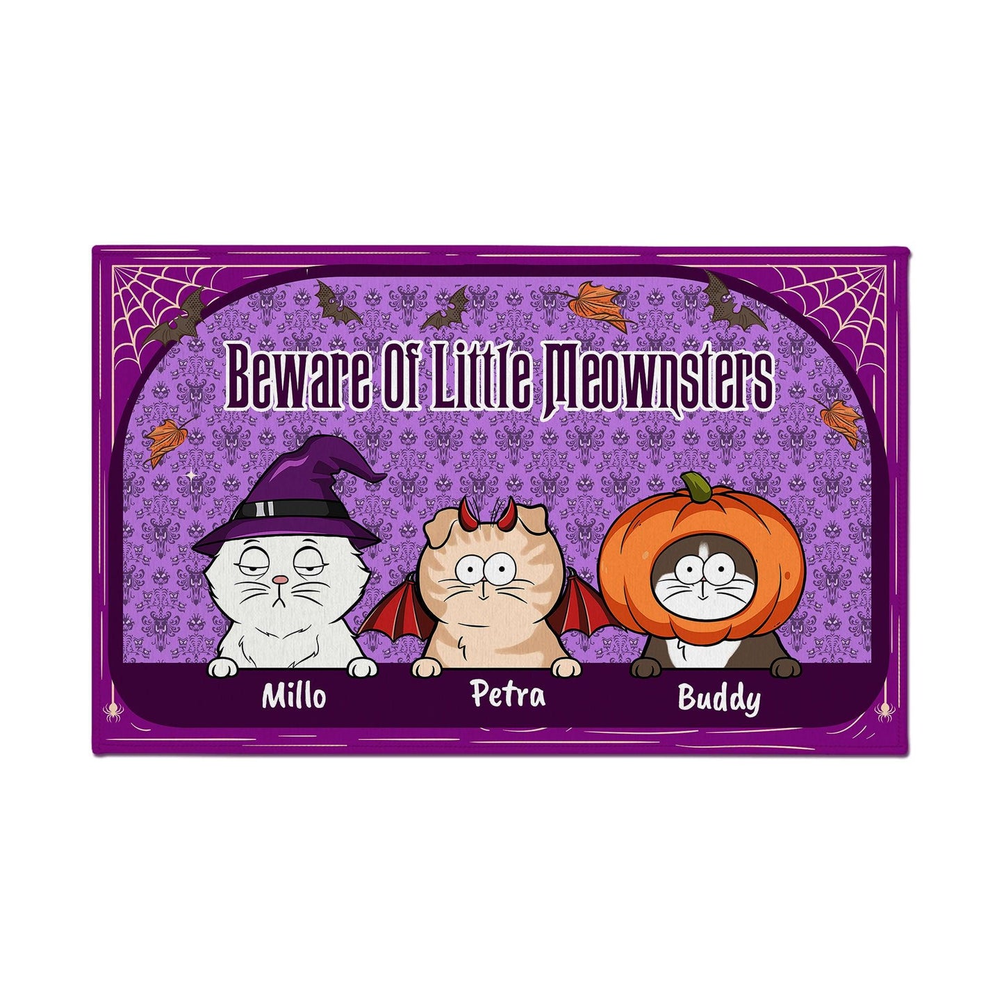 Beware Of Little Meownsters Doormat - Personalized Cat Gift