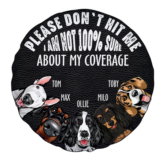 Personalized Custom Texts, Dog Breeds & Names Car Tire Cover