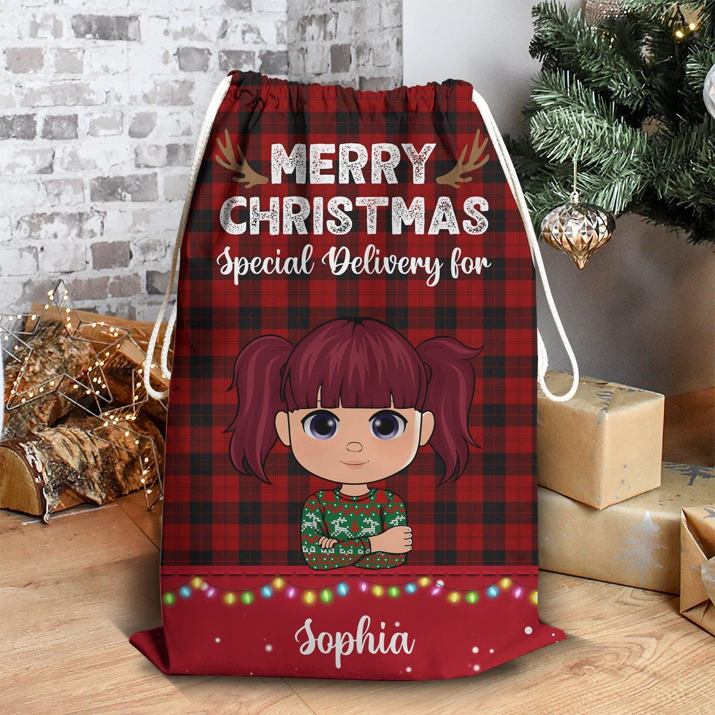 Merry Christmas. Special Delivery Bag - Personalized Sack