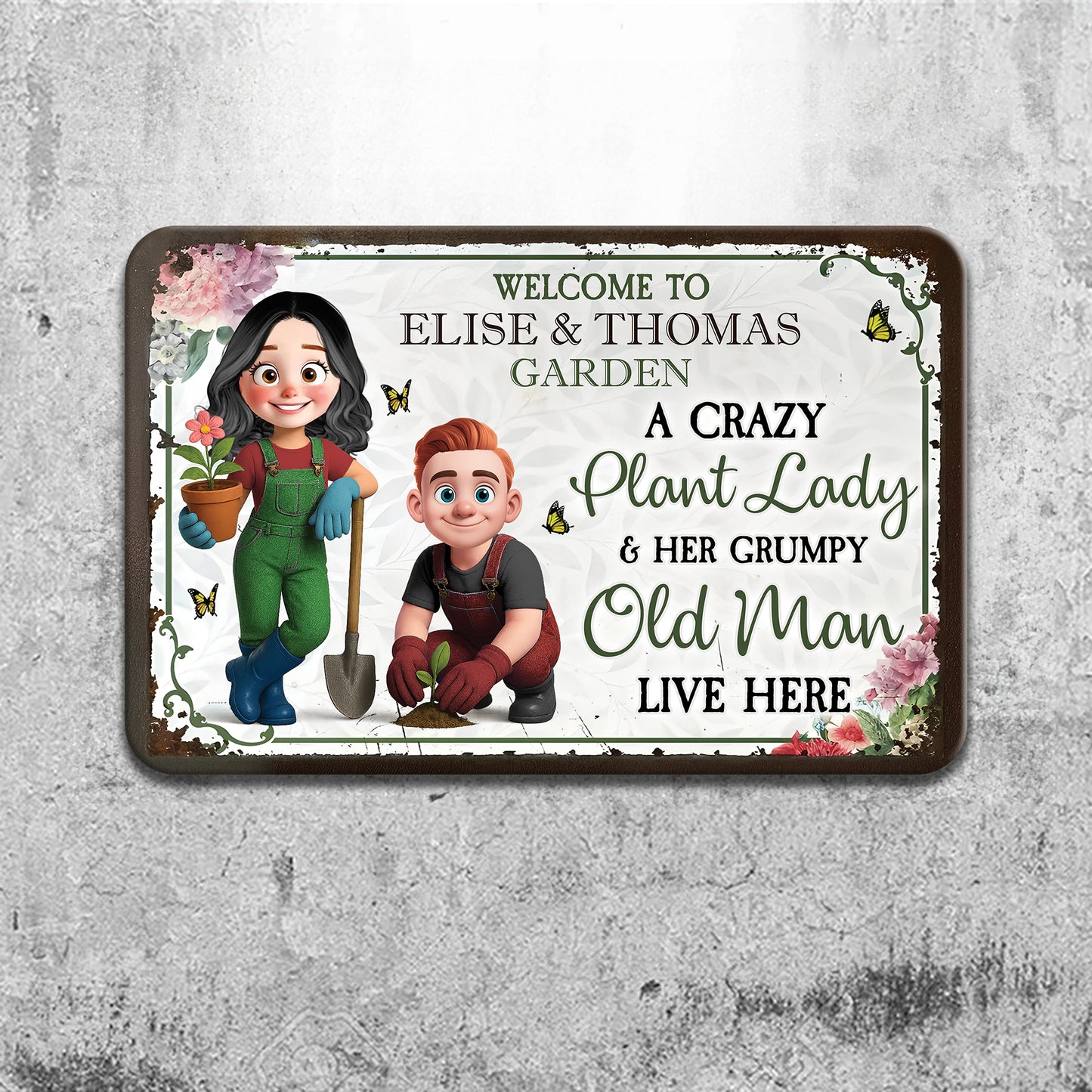 Welcome To Our Home - Personalized Custom Metal Sign