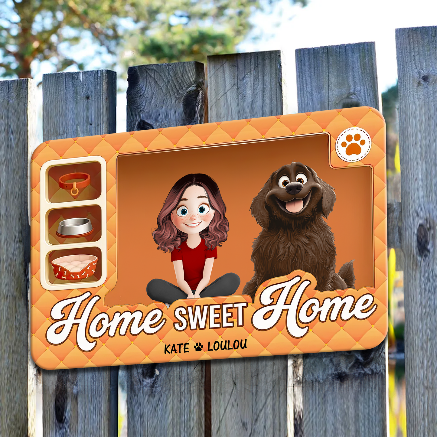 Home Sweet Home - Personalized Custom Metal Sign