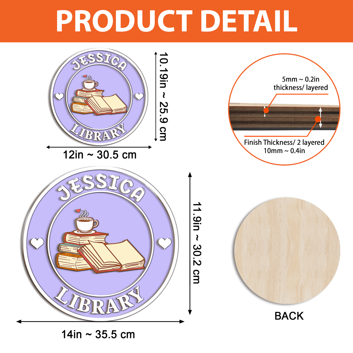 Personalized 3D Bookish Decor - Name Library Bookshelf