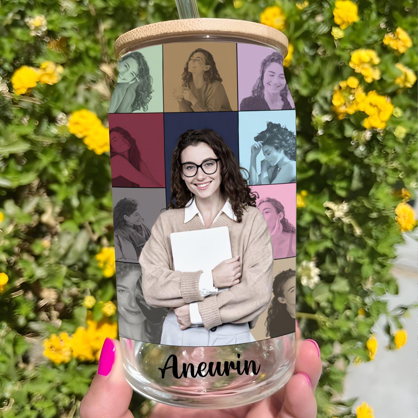 Colorful Era Glass Bottle - Personalized Gift For Pet Lover