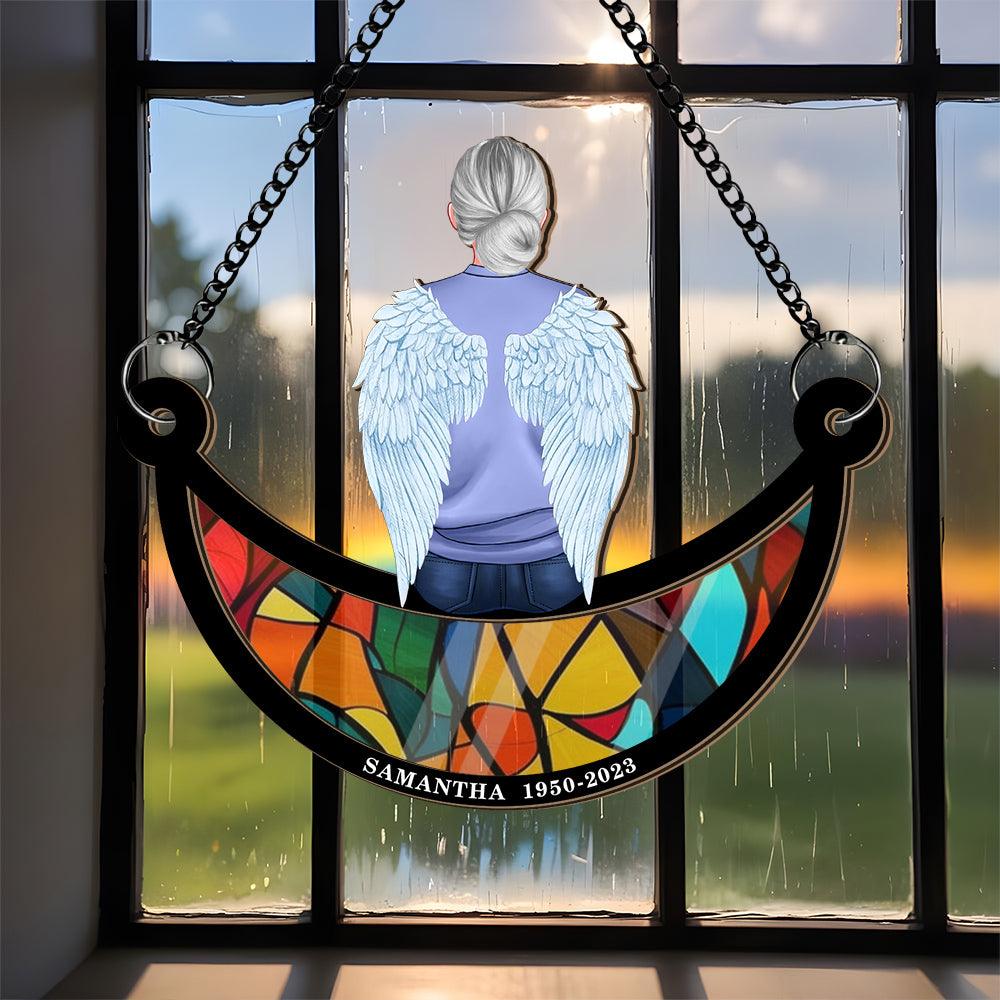 I Miss You - Personalized Window Hanging Suncatcher Ornament Memorial