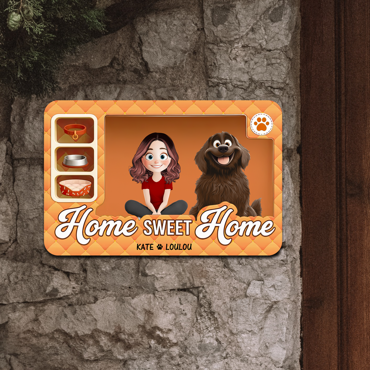 Home Sweet Home - Personalized Custom Metal Sign