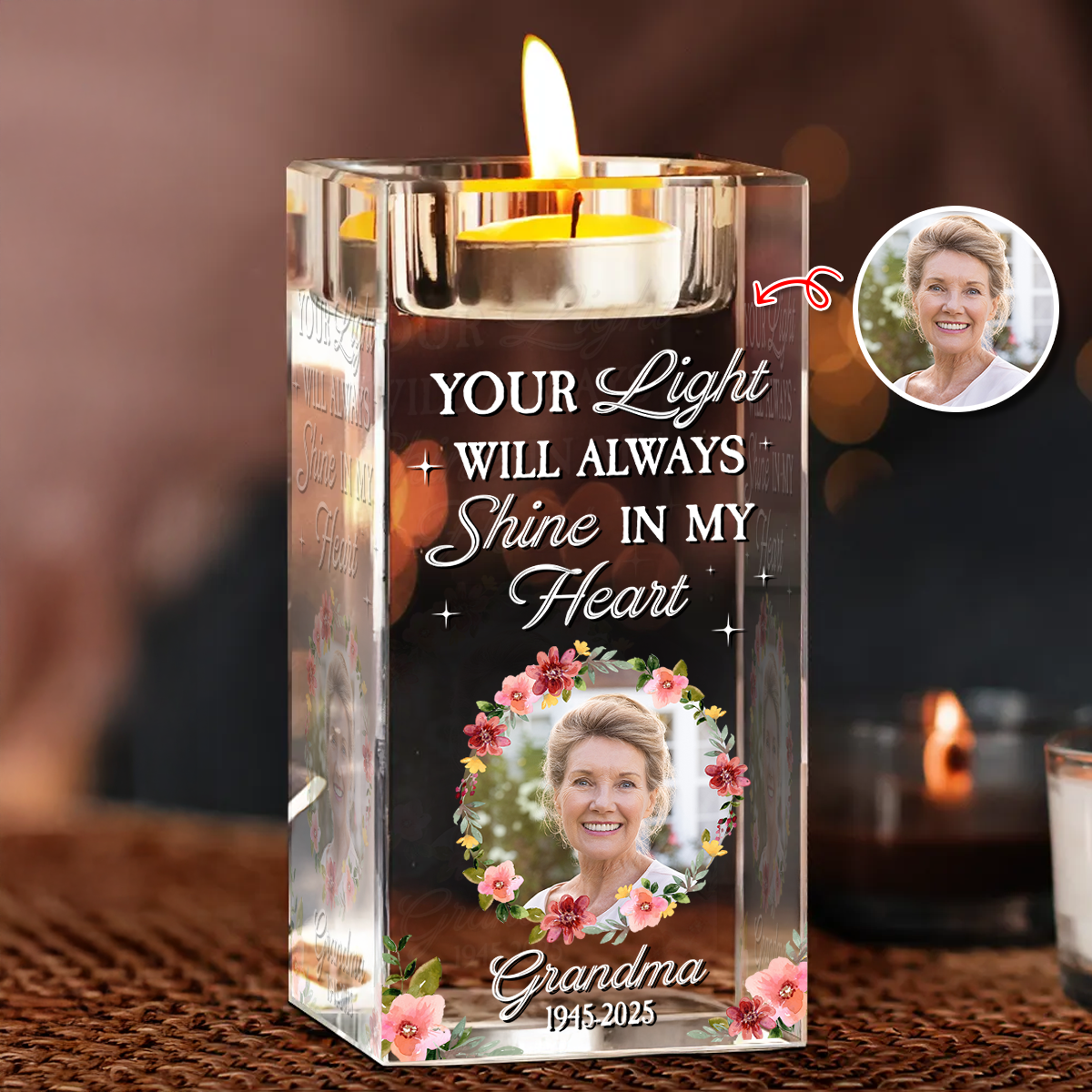 Custom Photo Your Light Will Always Shine - Always in My Thought