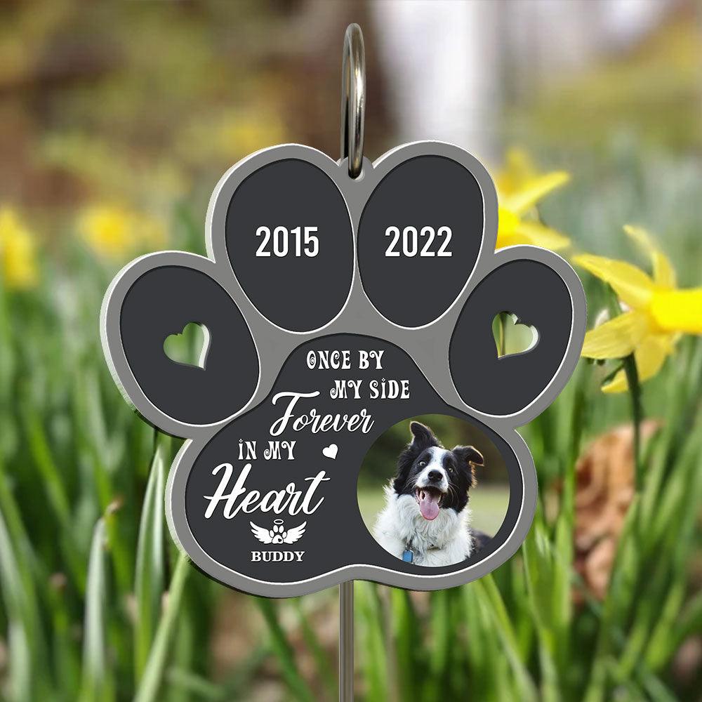 Forever In My Heart - Personalized Memorial Garden Slate