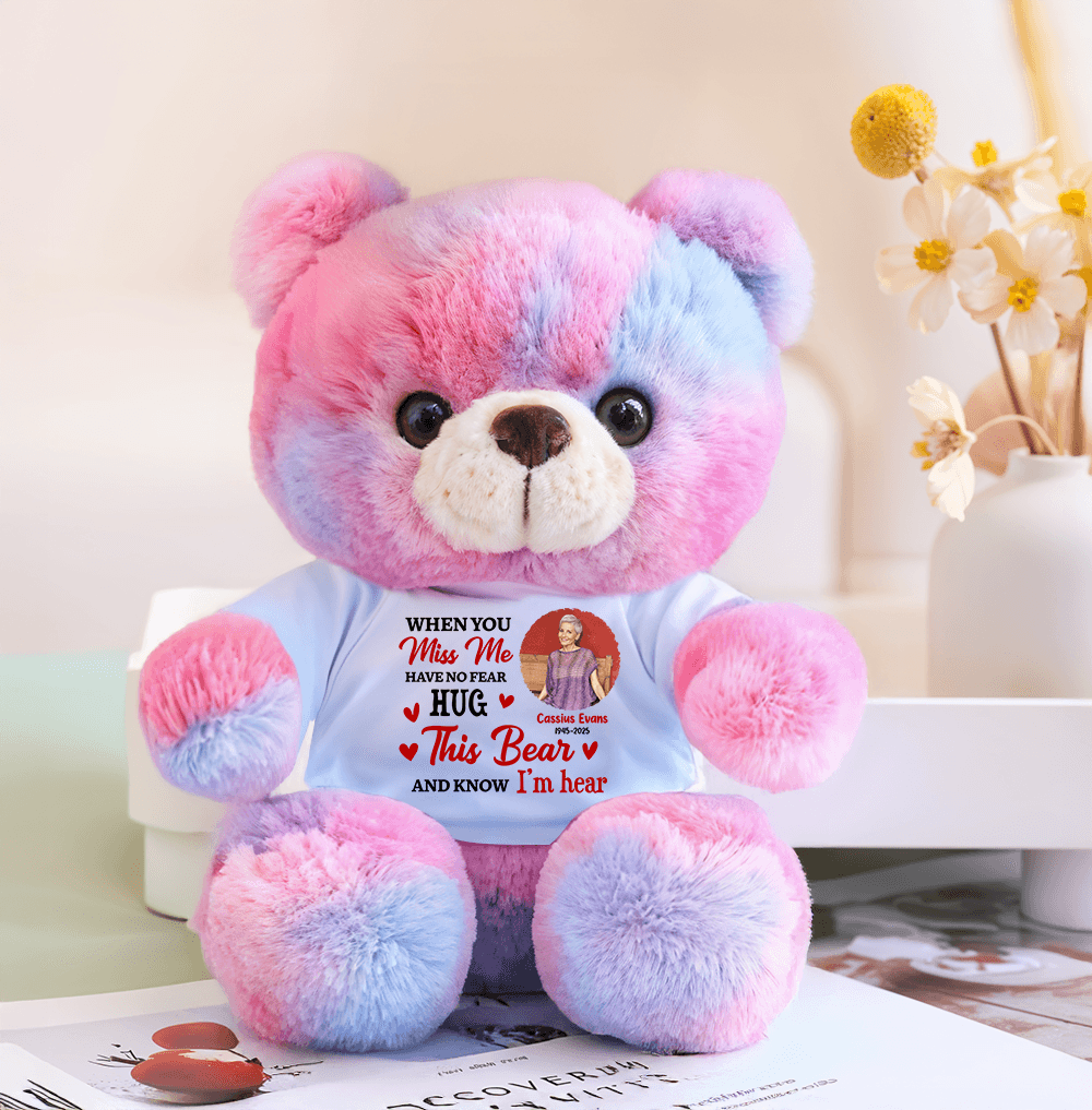 Hug This Bear - Teddy Bear With Personalized Photo Shirt