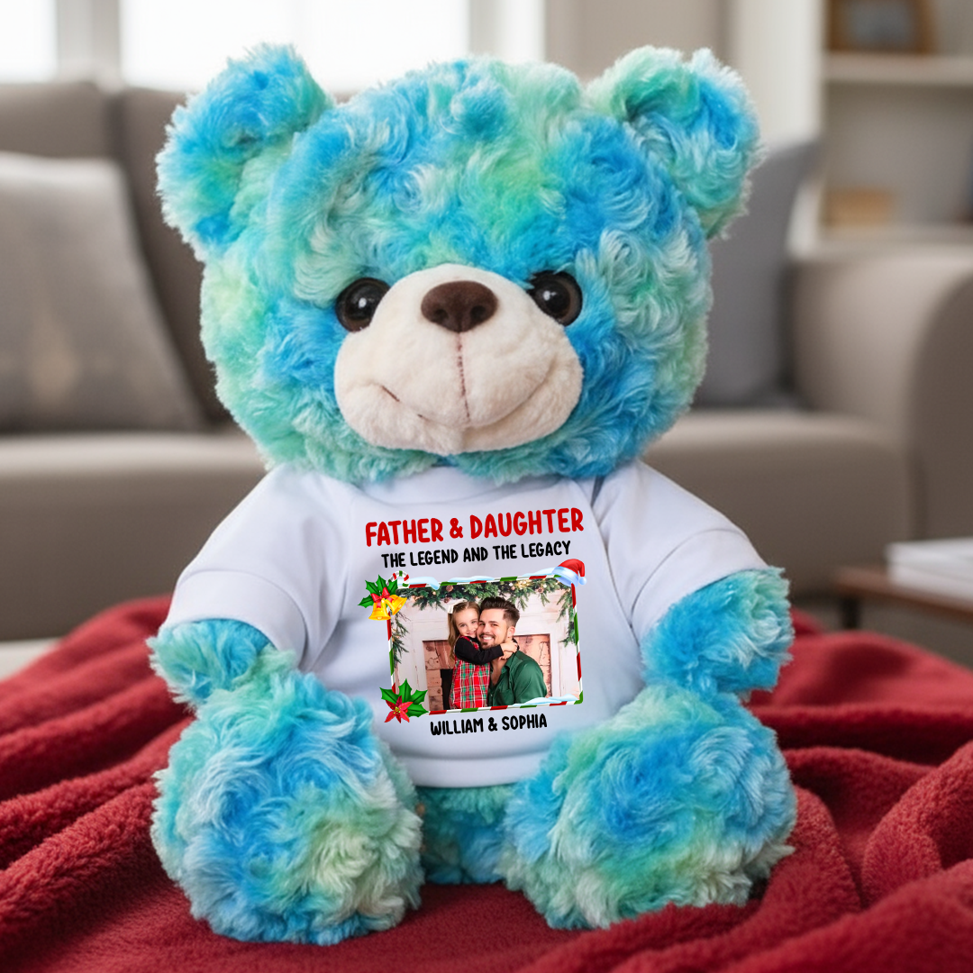 The Legend and The Legacy - Teddy Bear With Personalized Photo Shirt