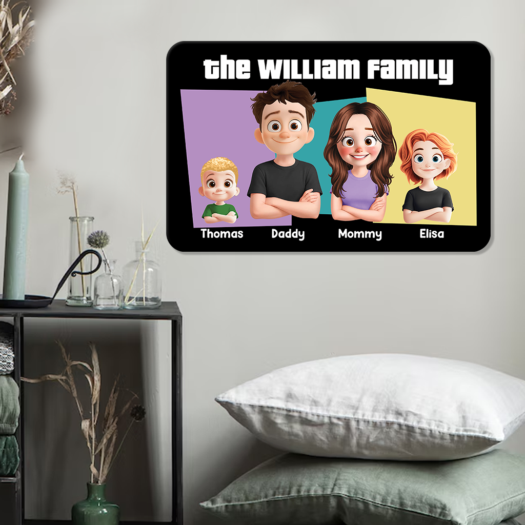 Our Family - Personalized Custom Metal Sign