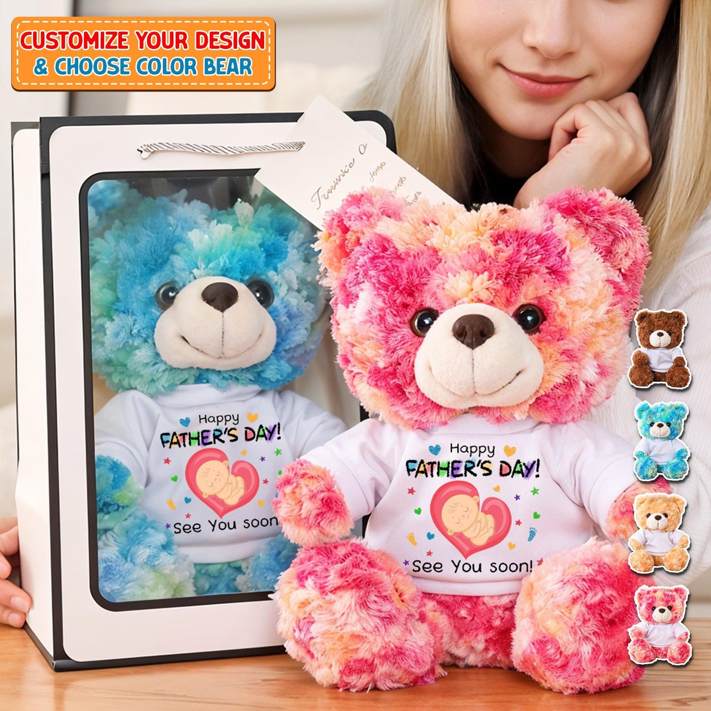 Baby Bump - Teddy Bear With Personalized T-Shirt