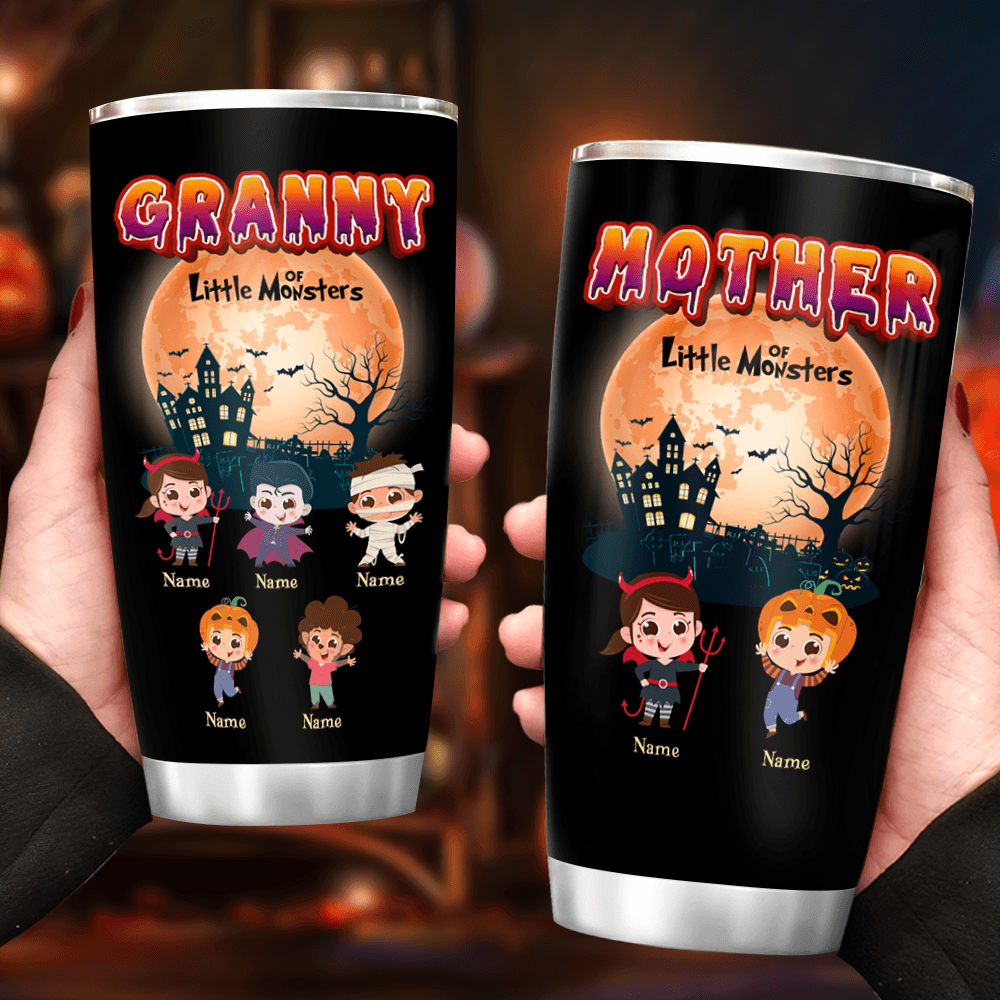 Grandma Monster Tumbler 20oz - Personalized Halloween Gift