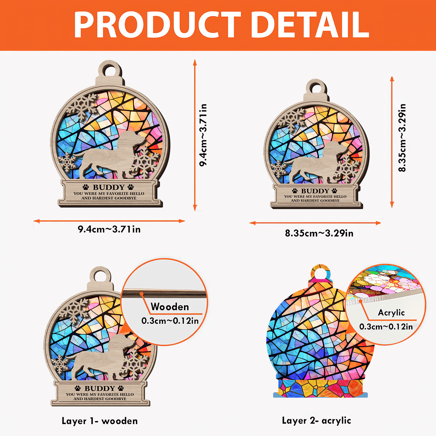 Personalized Dog Suncatcher - You Were My Favorite Hello Gift