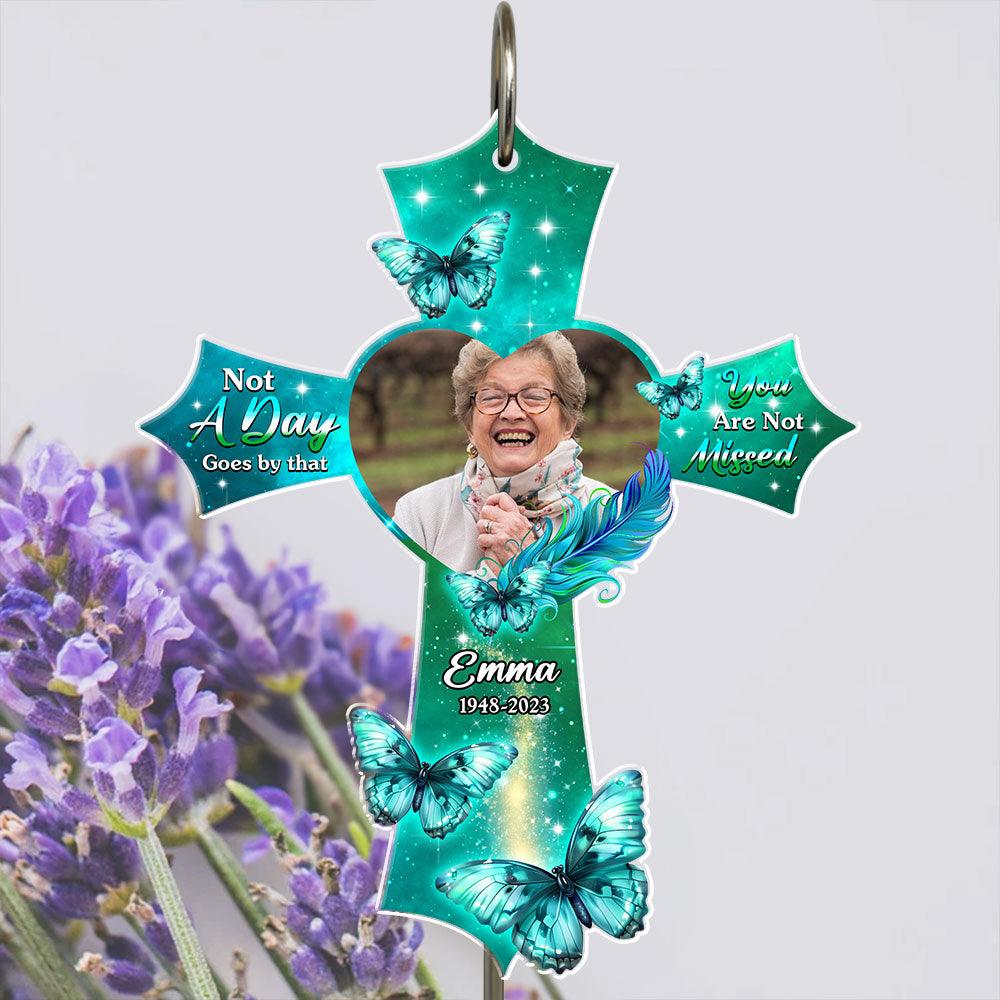 Not A Day Goes By - Personalized Acrylic Garden Slate