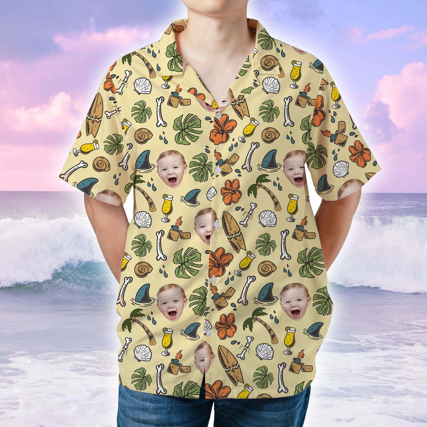 Tropical Hawaiian Shirt - Personalized Father's Day Gift