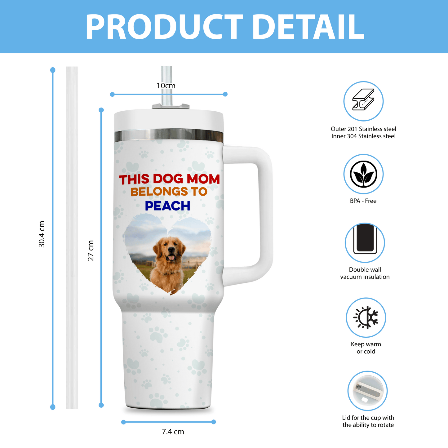 This Dog Mom Belong To Dog Tumbler - Personalized Custom Tumbler