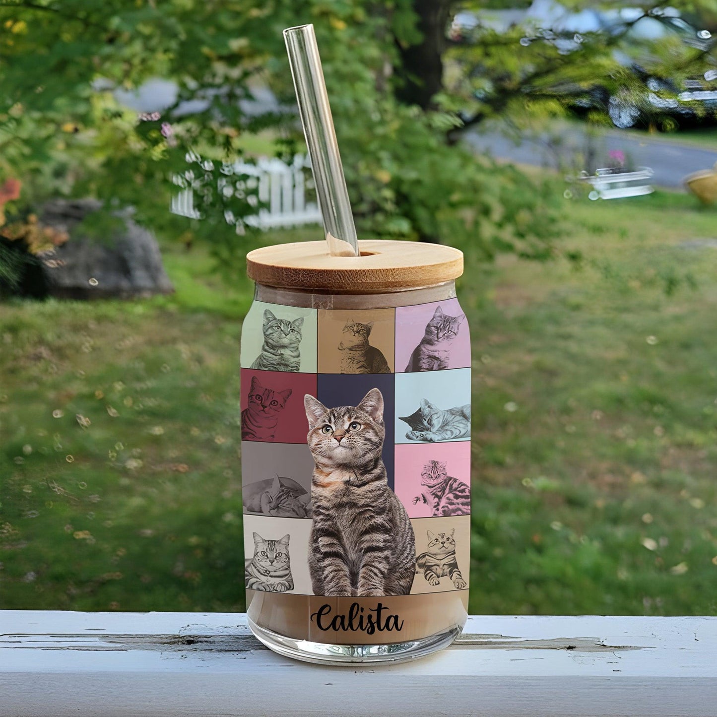 Colorful Era Glass Bottle - Personalized Gift For Pet Lover