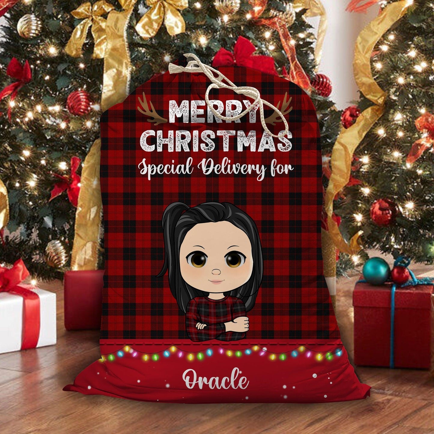 Merry Christmas. Special Delivery Bag - Personalized Sack