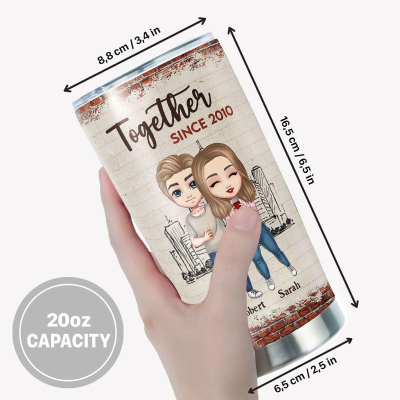 The Day I Met You - Couple Gift - Personalized Custom Tumbler