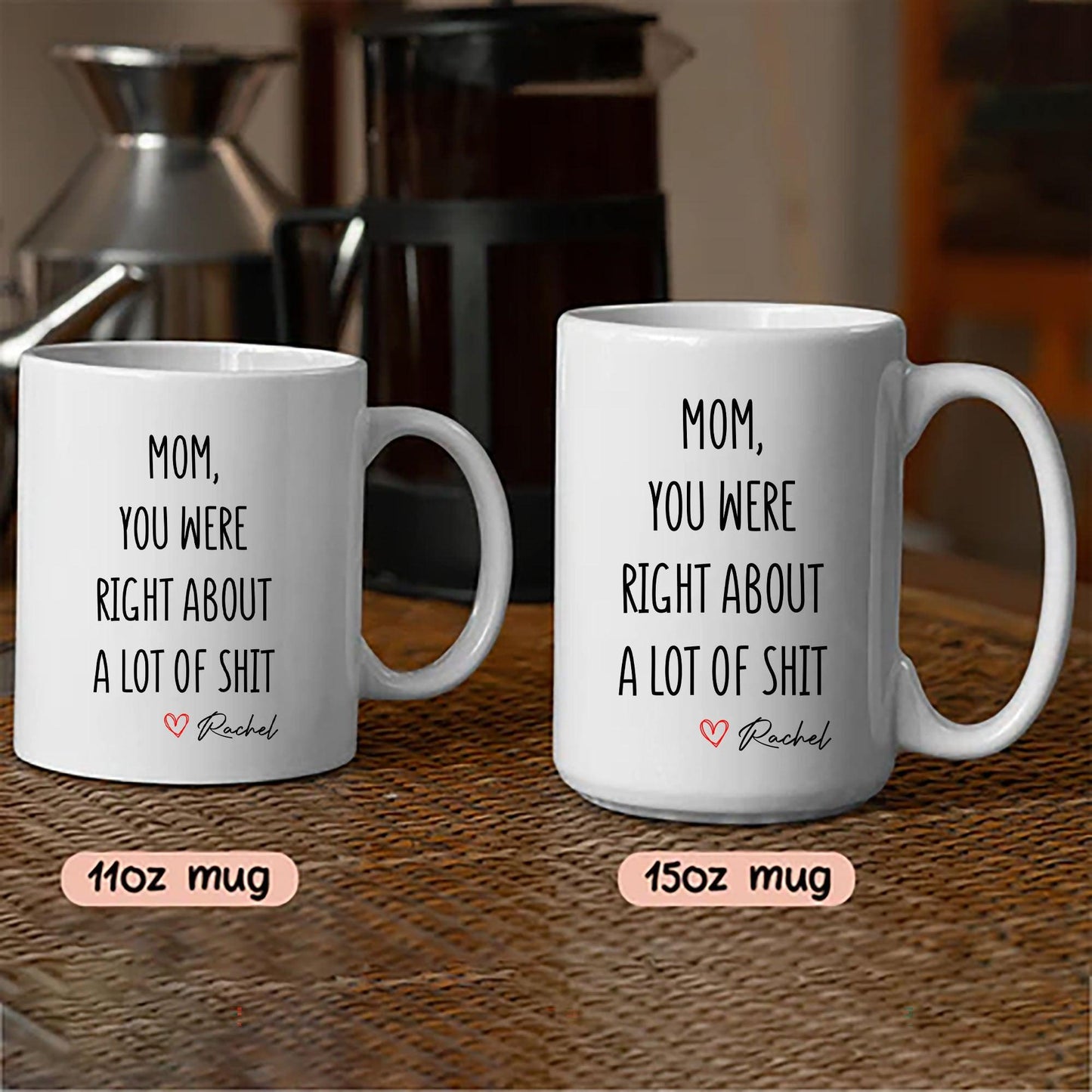 Mom You Were Right Mug - Personalized Funny Mother's Day Gift