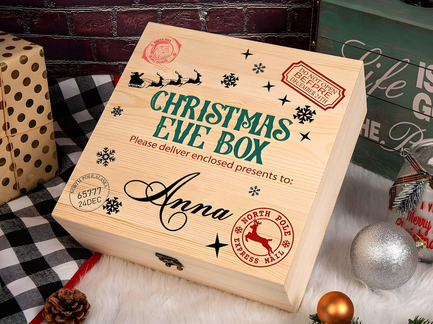 Personalized Christmas Eve Box, Traditional Gifts for Children